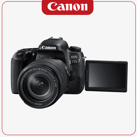 دوربین عکاسی کانن Canon 77D با لنز ۱۳۵-۱۸ IS USM