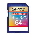 کارت حافظه اس دی سیلیکون پاور SD SiliconPowe 64GB U1 Elite 85mb